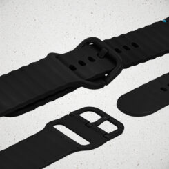 Mobilize Silicon Watch Band - Buckle - for Apple 38/40/41mm - Black - Afbeelding 3