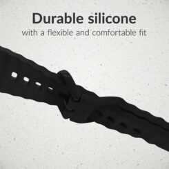 Mobilize Silicon Watch Band - Buckle - for Apple 38/40/41mm - Black - Afbeelding 4