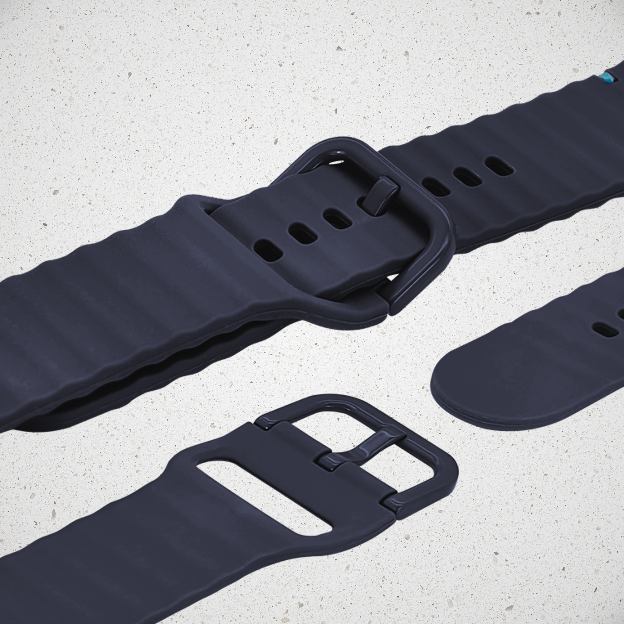 Mobilize Silicon Watch Band - Buckle - for Apple 38/40/41mm - Blue - Afbeelding 3