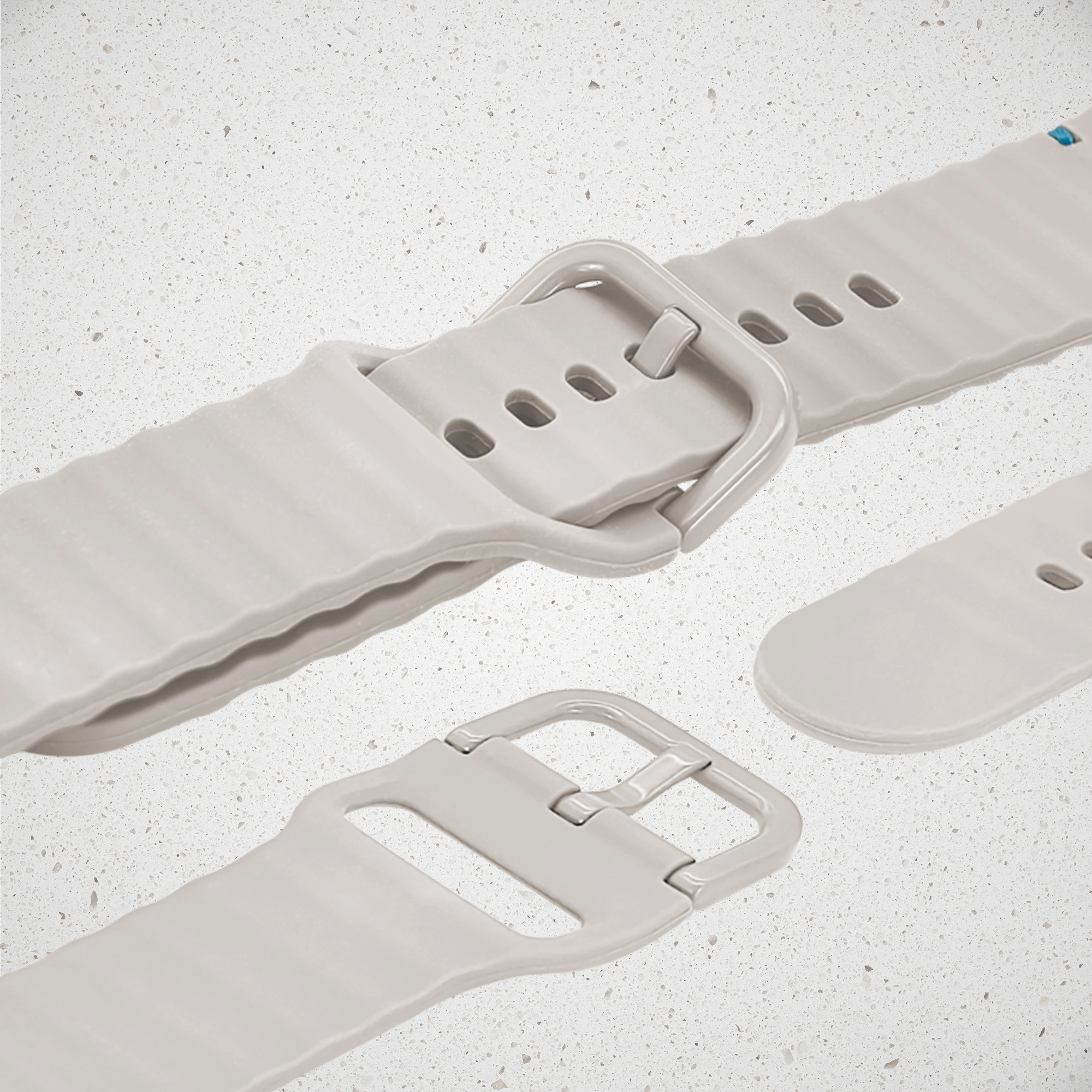 Mobilize Silicon Watch Band - Buckle - for Apple 38/40/41mm - Starlight - Afbeelding 3