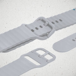 Mobilize Silicon Watch Band - Buckle - for Apple 38/40/41mm - Grey - Afbeelding 3