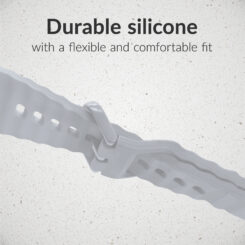 Mobilize Silicon Watch Band - Buckle - for Apple 38/40/41mm - Grey - Afbeelding 4