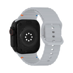 Mobilize Silicon Watch Band - Buckle - for Apple 42/44/45/49mm - Grey