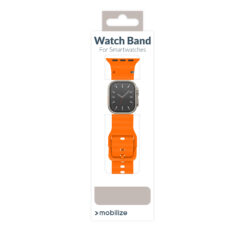 Mobilize Silicon Watch Band - Buckle - for Apple 38/40/41mm - Orange - Afbeelding 9