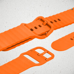 Mobilize Silicon Watch Band - Buckle - for Apple 38/40/41mm - Orange - Afbeelding 3
