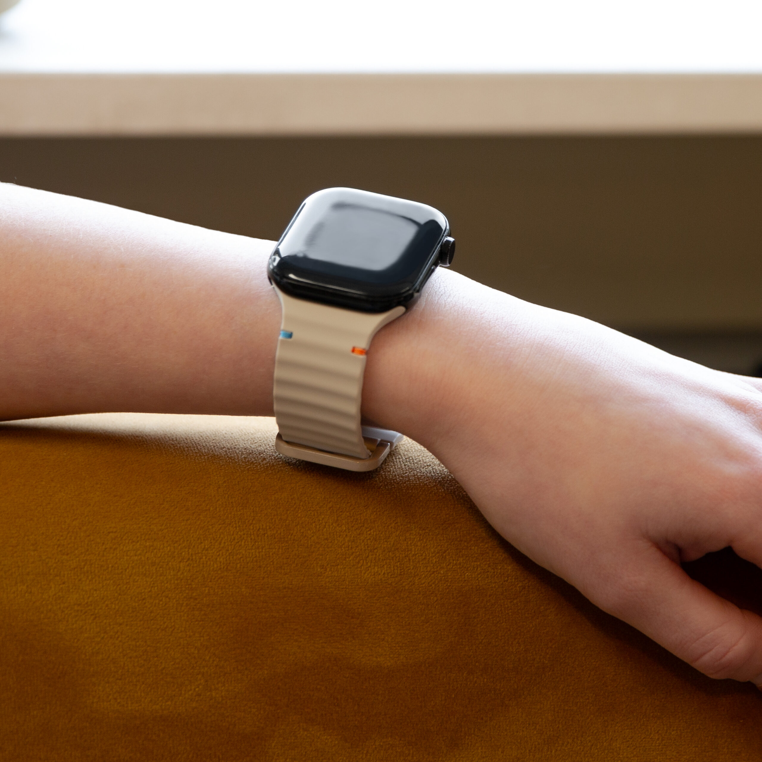 Mobilize Silicon Watch Band - Buckle - for Apple 38/40/41mm - Orange - Afbeelding 8