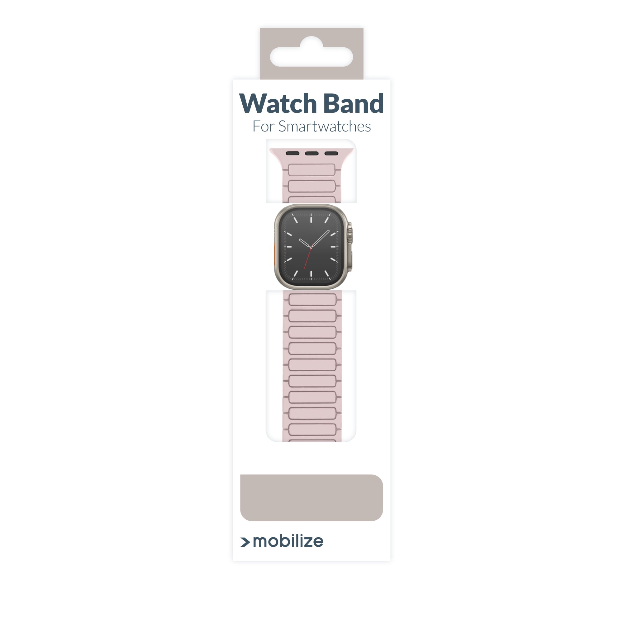 Mobilize Silicon Watch Band - Magnetic - for Apple 38/40/41mm - Pink - Afbeelding 9