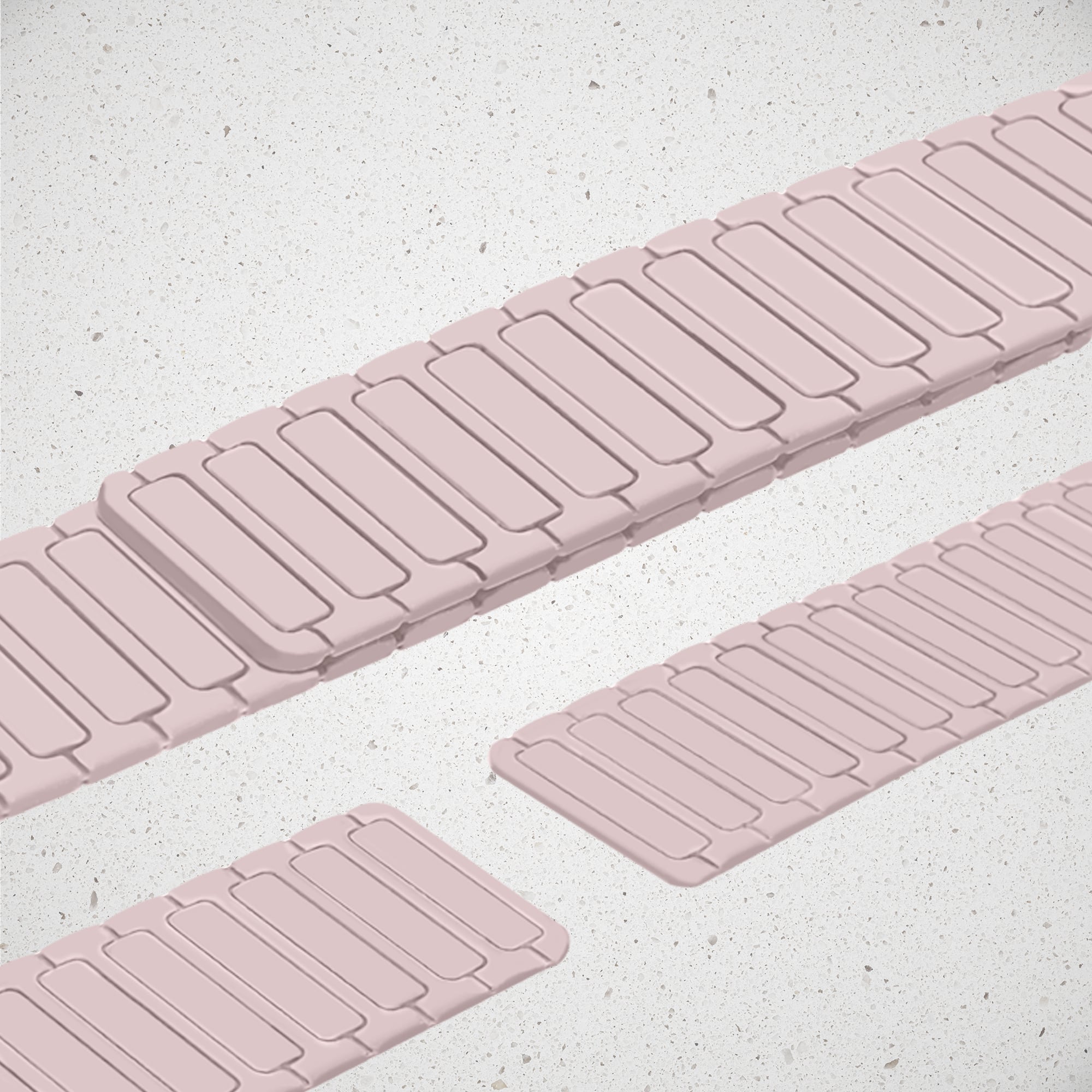 Mobilize Silicon Watch Band - Magnetic - for Apple 38/40/41mm - Pink - Afbeelding 3