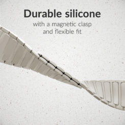Mobilize Silicon Watch Band - Magnetic - for Apple 42/44/45/49mm - Starlight - Afbeelding 4