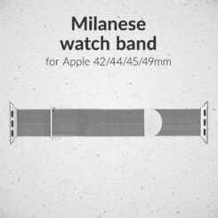 Mobilize Milanese Watch Band - for Apple 42/44/45/49mm - Starlight - Afbeelding 2