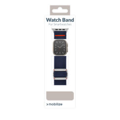 Mobilize Nylon Watch Band - Elastic - for Apple 38/40/41mm - Blue - Afbeelding 9