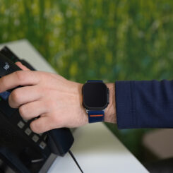 Mobilize Nylon Watch Band - Elastic - for Apple 38/40/41mm - Blue - Afbeelding 6