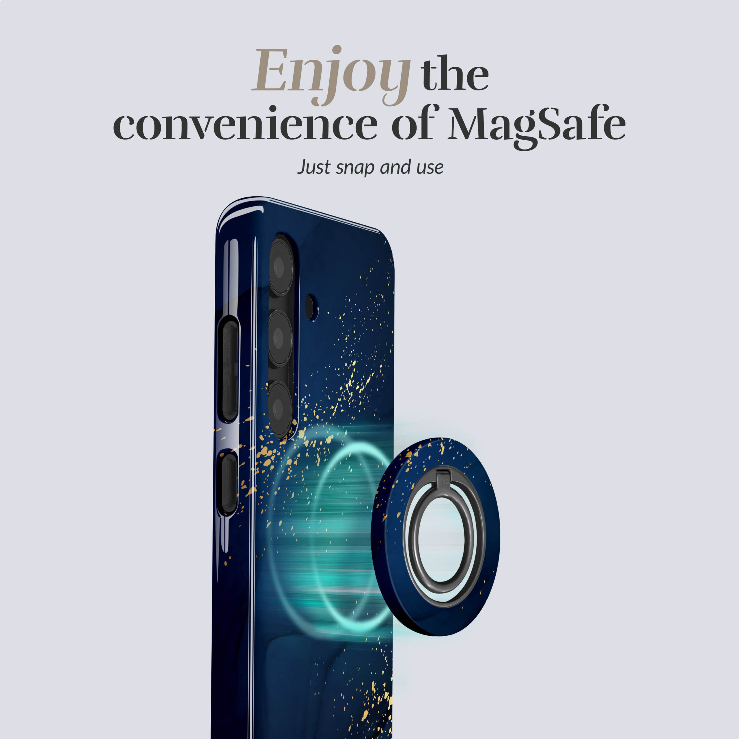 MIO Midnight Sparkle Magsafe Compatible for Samsung A37 5G - Afbeelding 2