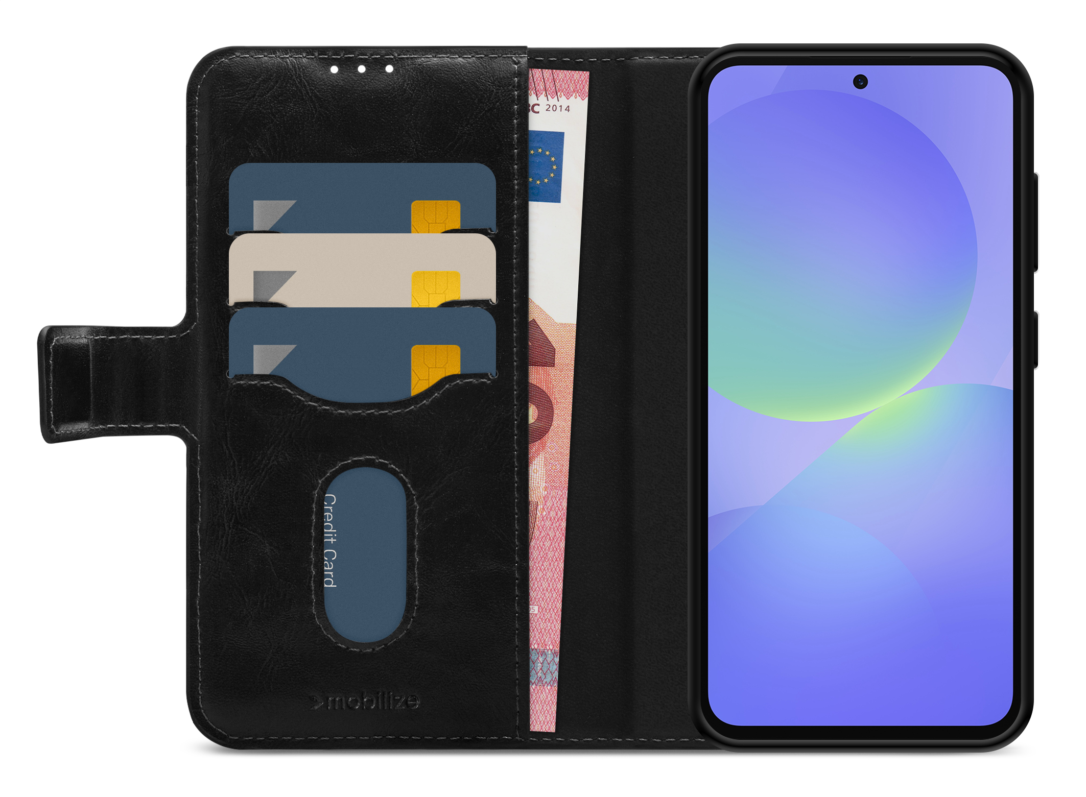 Mobilize 2in1 Magnet Gelly Wallet Case Samsung Galaxy A37 5G Black - Afbeelding 2