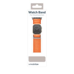 Mobilize Nylon Watch Band - Alpine - Titanium Connector - for Apple 38/40/41mm - Orange - Afbeelding 9