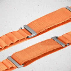 Mobilize Nylon Watch Band - Alpine - Titanium Connector - for Apple 38/40/41mm - Orange - Afbeelding 3