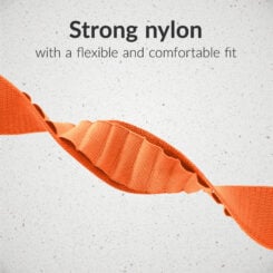Mobilize Nylon Watch Band - Alpine - Titanium Connector - for Apple 38/40/41mm - Orange - Afbeelding 4