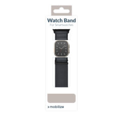 Mobilize Nylon Watch Band - Alpine - Black Connector - for Apple 42/44/45/49mm - Dark Grey - Afbeelding 9