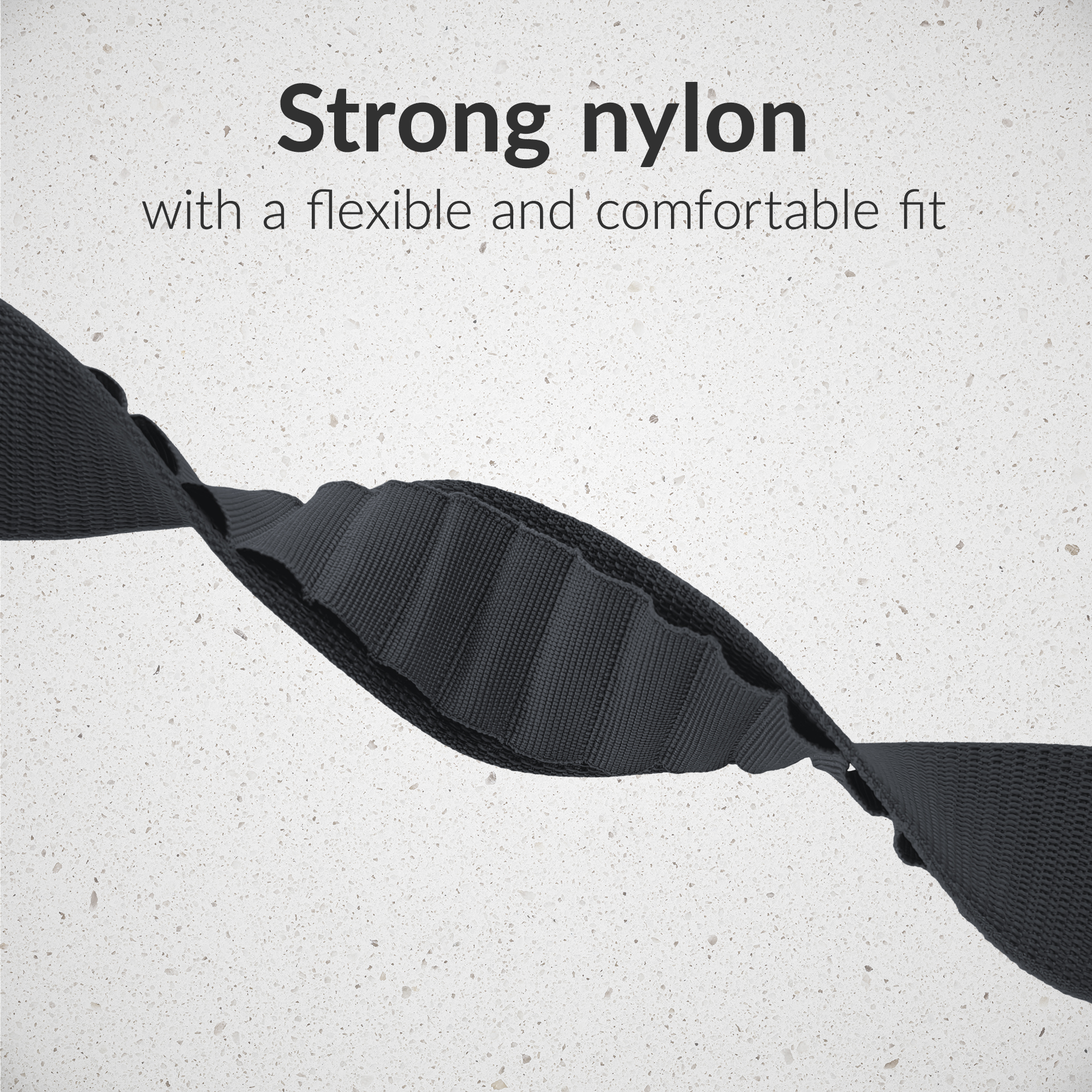 Mobilize Nylon Watch Band - Alpine - Titanium Connector - for Apple 42/44/45/49mm - Dark Grey - Afbeelding 4
