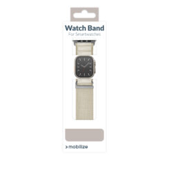 Mobilize Nylon Watch Band - Alpine - Titanium Connector - for Apple 38/40/41mm - Starlight - Afbeelding 9