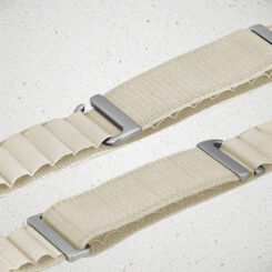 Mobilize Nylon Watch Band - Alpine - Titanium Connector - for Apple 38/40/41mm - Starlight - Afbeelding 3