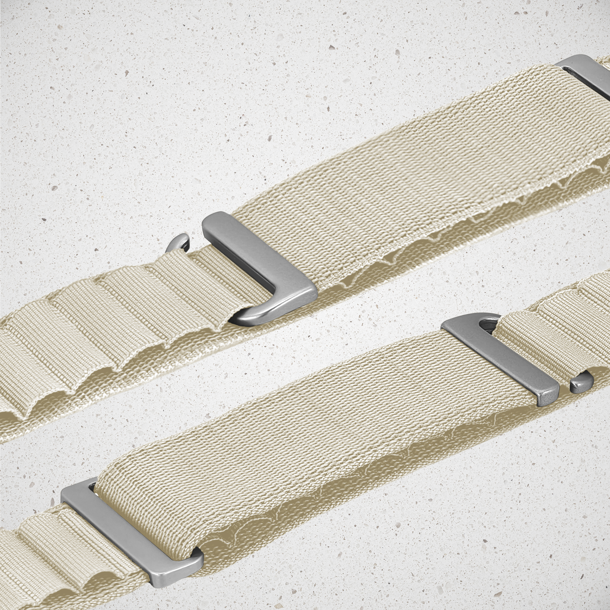 Mobilize Nylon Watch Band - Alpine - Titanium Connector - for Apple 38/40/41mm - Starlight - Afbeelding 3