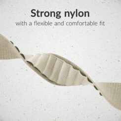 Mobilize Nylon Watch Band - Alpine - Titanium Connector - for Apple 38/40/41mm - Starlight - Afbeelding 4