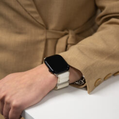Mobilize Nylon Watch Band - Alpine - Titanium Connector - for Apple 38/40/41mm - Starlight - Afbeelding 6
