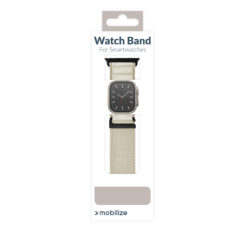 Mobilize Nylon Watch Band - Alpine - Black Connector - for Apple 38/40/41mm - Starlight - Afbeelding 9