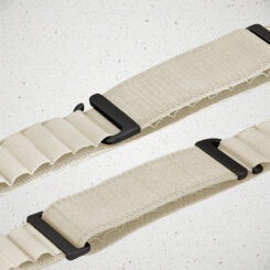 Mobilize Nylon Watch Band - Alpine - Black Connector - for Apple 38/40/41mm - Starlight - Afbeelding 3