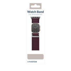 Mobilize Nylon Watch Band - Alpine - Titanium Connector - for Apple 38/40/41mm - Bordeaux - Afbeelding 9