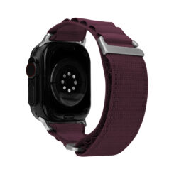 Mobilize Nylon Watch Band - Alpine - Titanium Connector - for Apple 42/44/45/49mm - Bordeaux