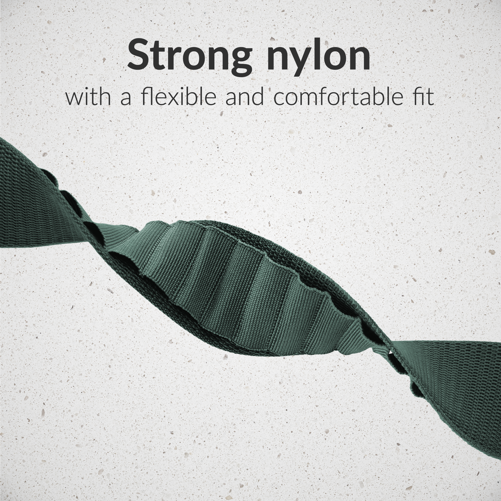 Mobilize Nylon Watch Band - Alpine - Black Connector - for Apple 42/44/45/49mm - Green - Afbeelding 4