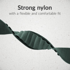 Mobilize Nylon Watch Band - Alpine - Titanium Connector - for Apple 38/40/41mm - Green - Afbeelding 4