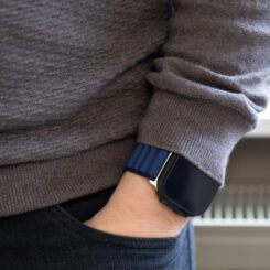Mobilize Nylon Watch Band - Alpine - Titanium Connector - for Apple 38/40/41mm - Blue - Afbeelding 6