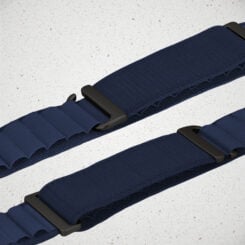 Mobilize Nylon Watch Band - Alpine - Black Connector - for Apple 38/40/41mm - Blue - Afbeelding 3