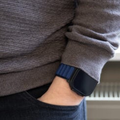 Mobilize Nylon Watch Band - Alpine - Black Connector - for Apple 38/40/41mm - Blue - Afbeelding 6