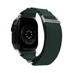 Mobilize Nylon Watch Band - Alpine - Titanium Connector - for Apple 42/44/45/49mm - Dark Green