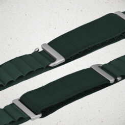 Mobilize Nylon Watch Band - Alpine - Titanium Connector - for Apple 42/44/45/49mm - Dark Green - Afbeelding 3