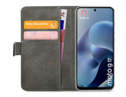 Mobilize Classic Gelly Wallet Book Case Motorola Moto G17/G17 Power Black - Afbeelding 2