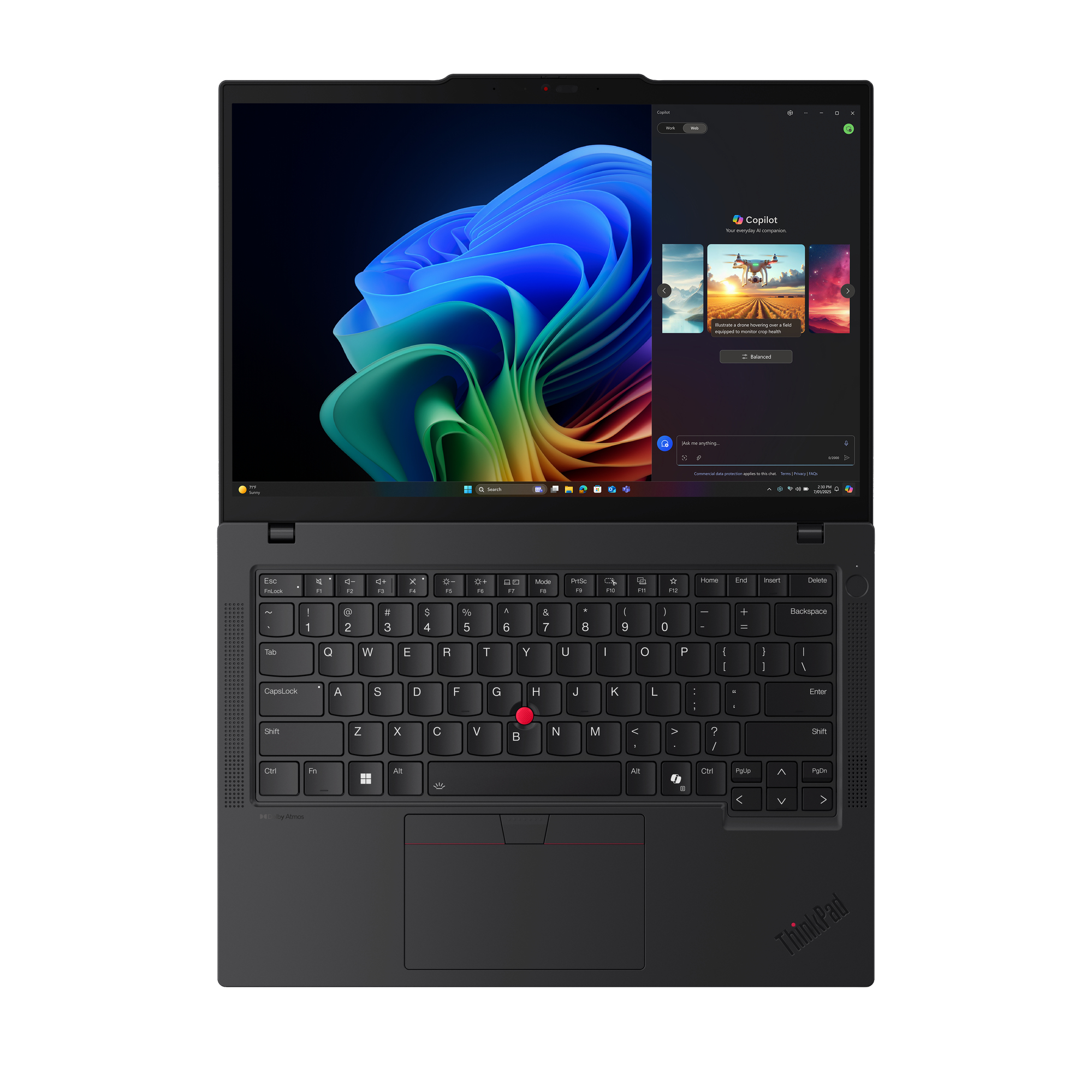 Lenovo ThinkPad T14 Gen 6 (AMD) Copilot+ PC AMD Ryzen AI 7 PRO 350 Laptop 35,6 cm (14") WUXGA 64 GB DDR5-SDRAM 1 TB SSD Wi-Fi 7 (802.11be) Windows 11 Pro Engels Zwart - Afbeelding 14
