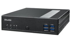 Shuttle XPC slim Barebone DL40N, Intel N150, 1x DDR5, 2x LAN (2x 2.5Gbit), 2xCOM,1xHDMI,1xDP, 1x VGA, ventilatorloos , 24/7 permanent gebruik