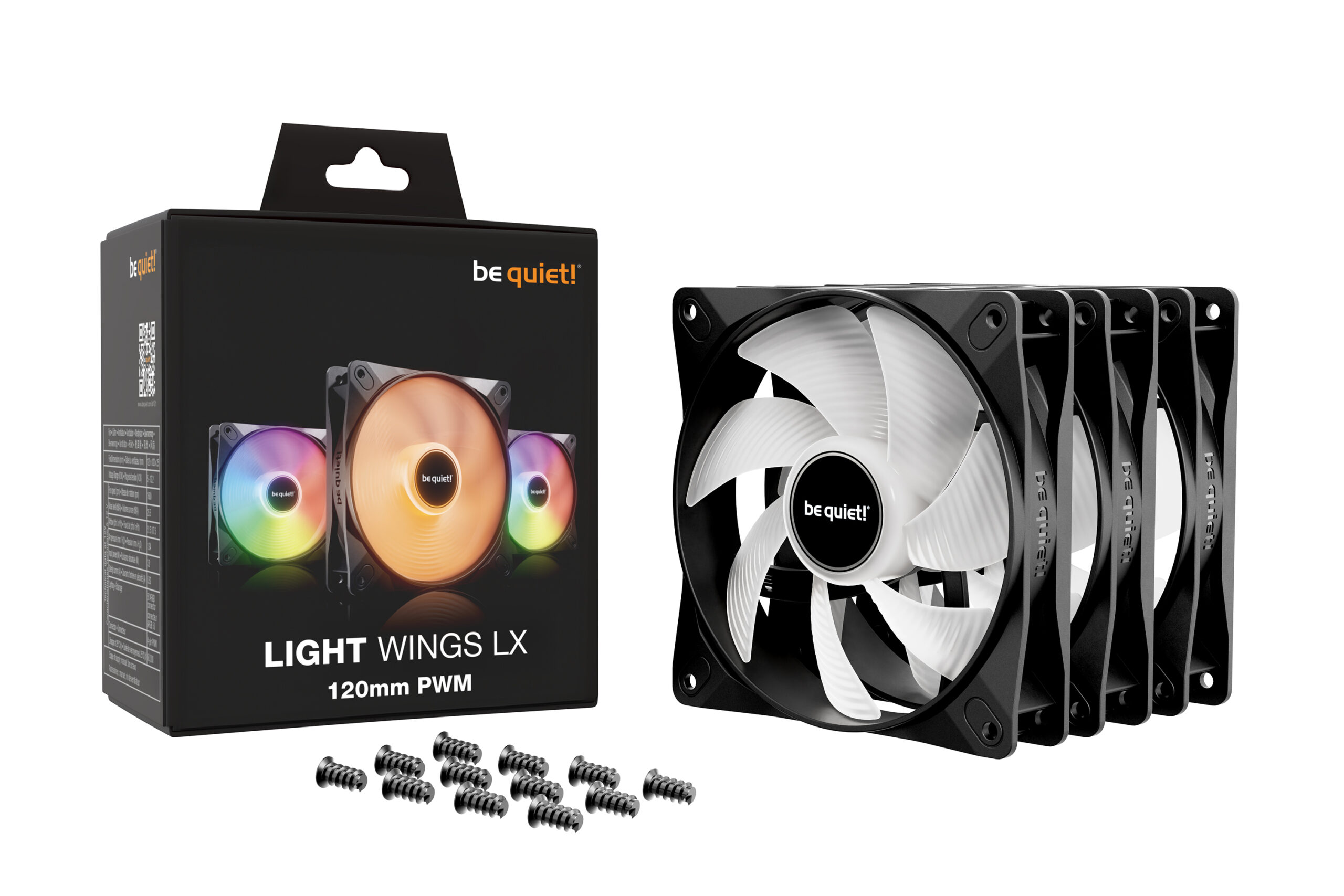 be quiet! LIGHT WINGS LX 120mm PWM 3-Pack Black Computer behuizing Ventilator 12 cm Zwart 3 stuk(s) - Afbeelding 6