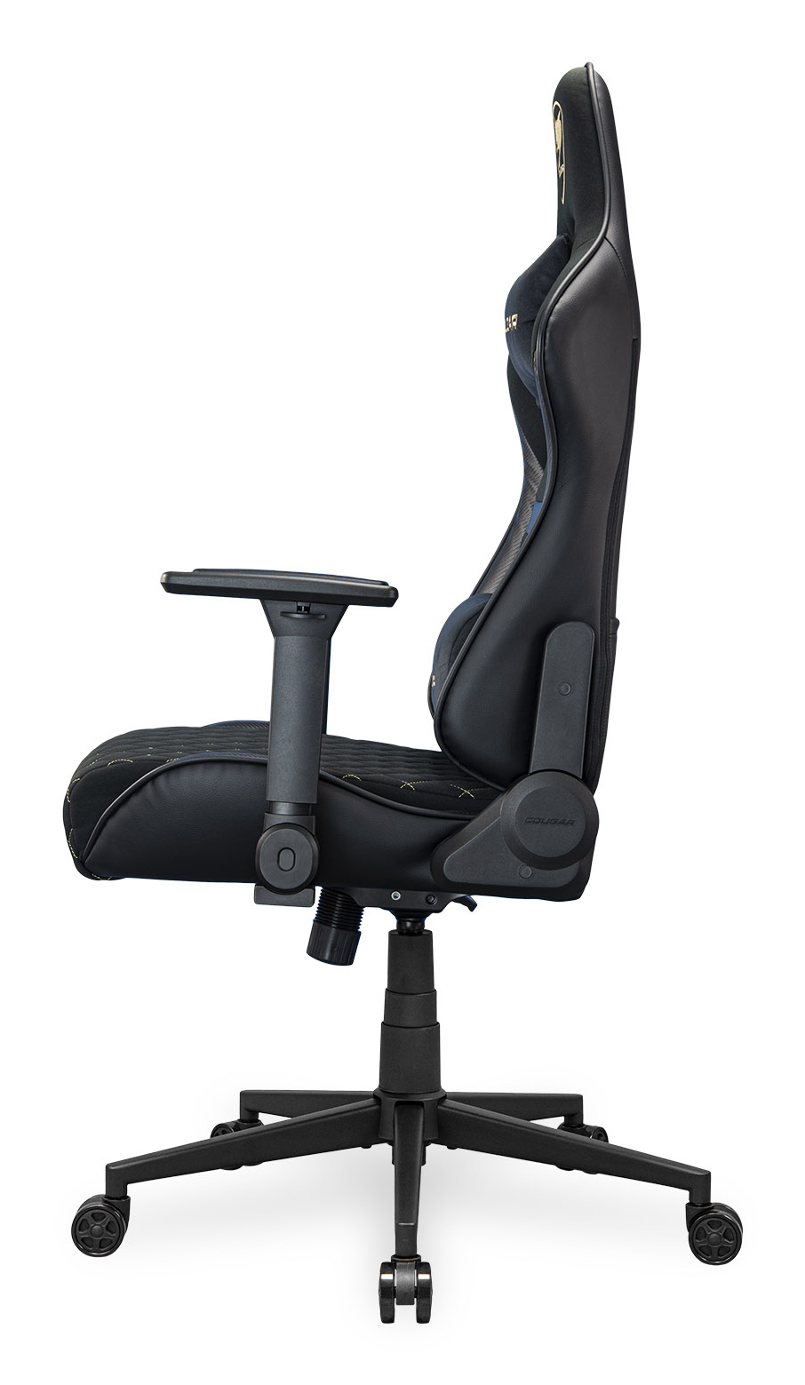 COUGAR CGR-A2F-GLB Universele gamestoel Gestoffeerde gevoerde zitting Zwart, Goud - Afbeelding 7