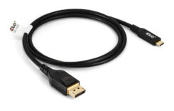 CLUB3D USB Type-C Cable to DP 2.1 Bi-Directional VESA DP80 Certified Cable M/M 1m/3.28ft