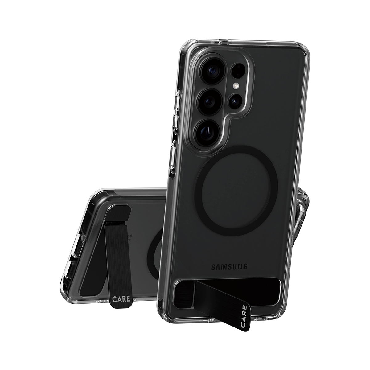 PanzerGlass CARE™ by ® Urban Explorer Case Transparent w. Black Kickstand & Qi Samsung Galaxy S26 Ultra mobiele telefoon behuizingen Hoes Transparant - Afbeelding 6