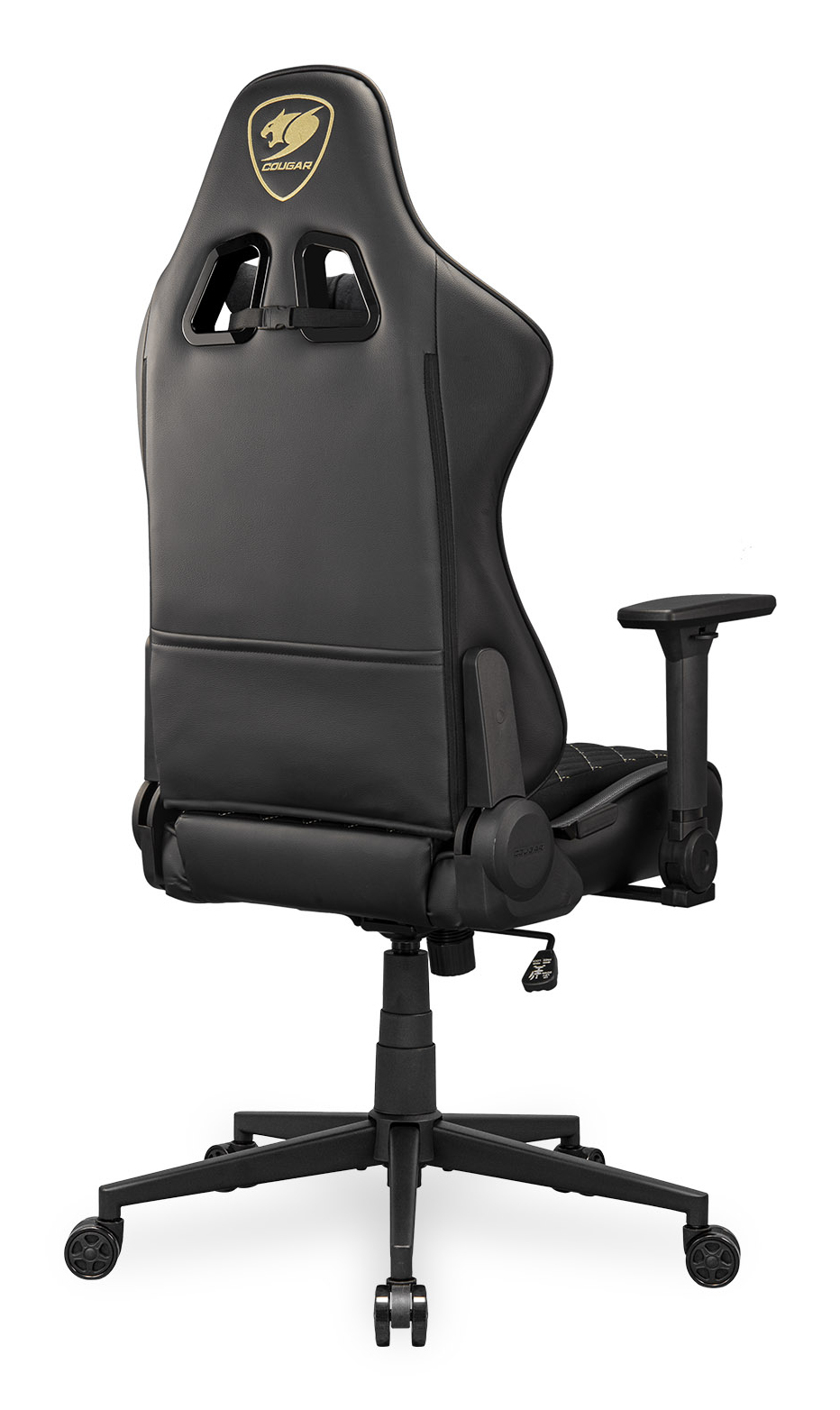COUGAR CGR-A2F-GLB Universele gamestoel Gestoffeerde gevoerde zitting Zwart, Goud - Afbeelding 6