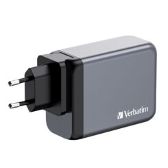 Verbatim 200 W GaN-wandoplader met vier poorten 2 x USB-C PD 100 W / 1 x USB-C PD 65 W / 1 x USB QC 3.0 (EU/VK/VS) - Afbeelding 4