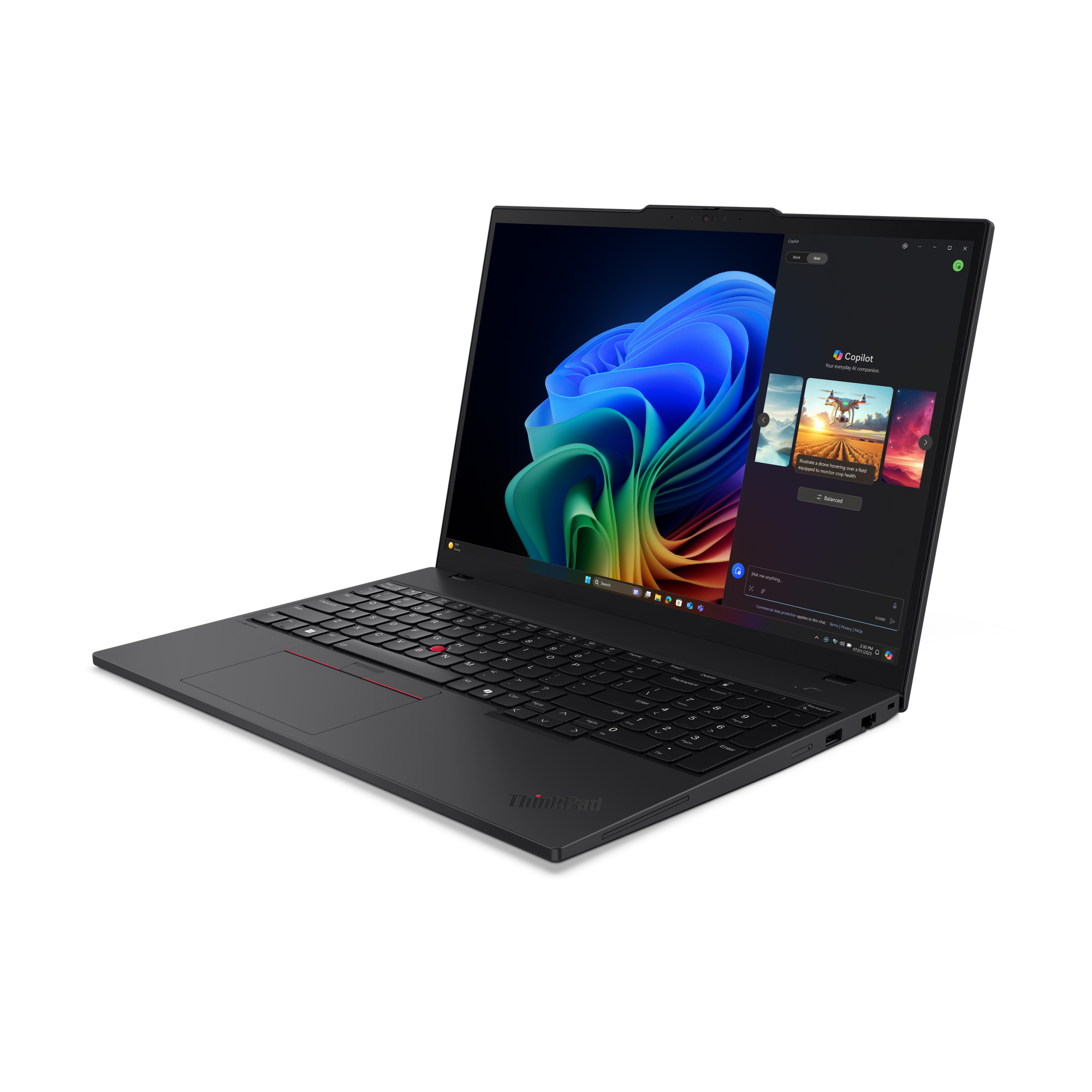 Lenovo ThinkPad T16 Gen 4 (AMD) Copilot+ PC AMD Ryzen AI 5 PRO 340 Laptop 40,6 cm (16") WUXGA 16 GB DDR5-SDRAM 512 GB SSD Wi-Fi 7 (802.11be) Windows 11 Pro Engels Zwart - Afbeelding 4