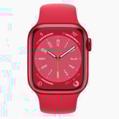 Forza Refurbished Apple Watch Series 8 45mm Rood 4G - Zichtbaar gebruikt